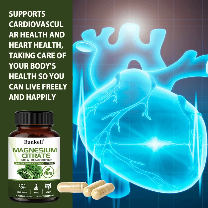 แมกนีเซียมซิเตรต - อาหารเสริมเพื่อการผ่อนคลาย กระดูก ลําไส้ การนอนหลับ สุขภาพของหัวใจ กล้ามเนื้อและการเผาผลาญ