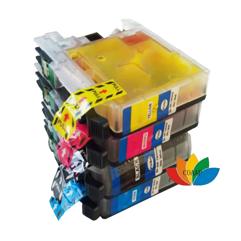 4pcs Compatible LC121 LC 123 LC123 ink cartridge For Brother DCP-J552DW/DCP-J752DW/MFC-J470DW/MFC-J650DW Inkjet Printer