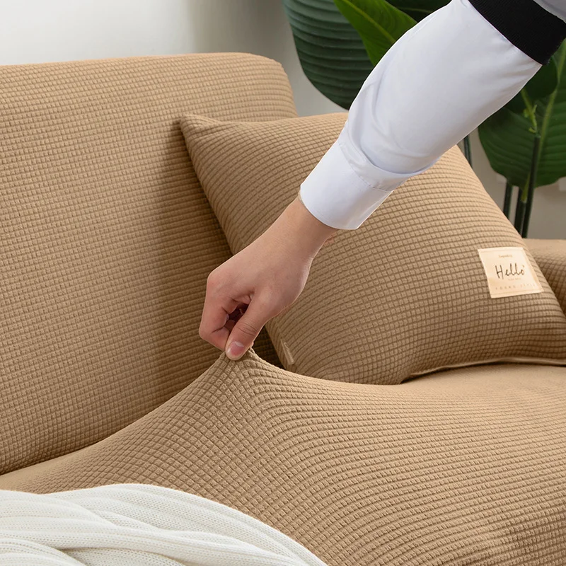 Jacquard Sofa Cover Couch Cover Sofa Cover Elastic Soft Versatile Furniture Protection Cover Pet Proof Living Room