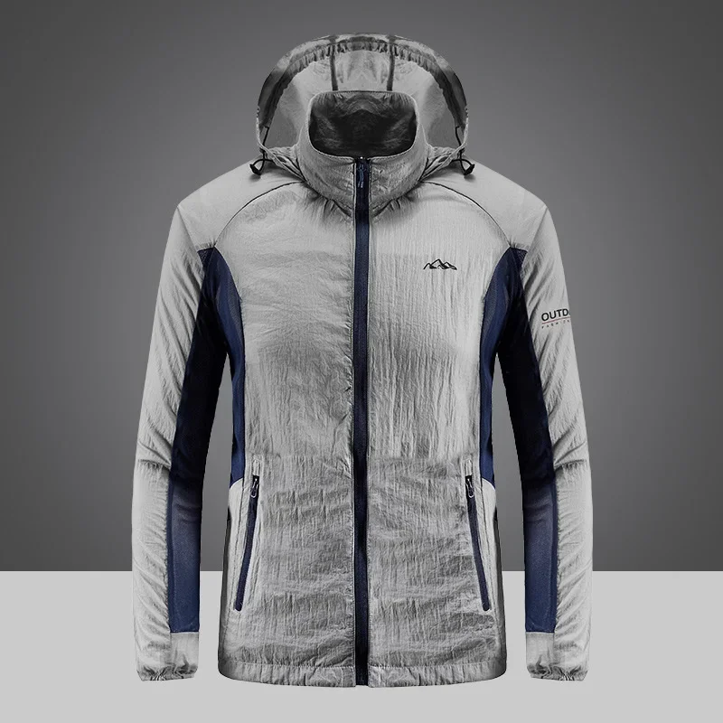 Summer Breathable Skin Clothes Quick-drying Light Outdoor Climb Trekking Hiking Windbreaker Male Fishing Sunscreen Coat