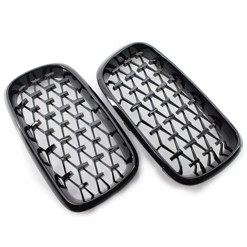Double Kidney Grille Diamond Meteor Style For BMW X5 F15 X6 F16 2014-2018 Front Bumper Grille OE 51137373681 51137373682