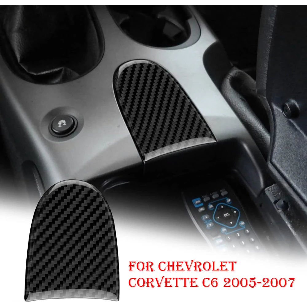 

Center Console Gear Shift Panel Cover Trim Carbon Fiber Sticker For Chevrolet Corvette 2005 2006 2007 Car Interior Accessories