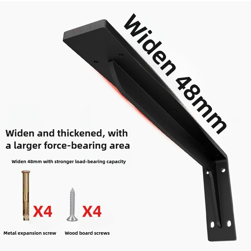 Loadbearing 300kg Wall Triangular Support Bracket Suspended TV Cabinet Desk Partition Fixed Heavy-duty Thickened Storage Rack