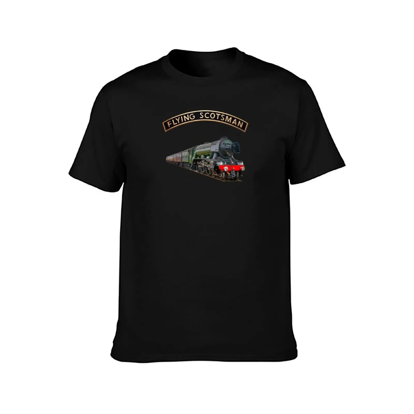 تي شيرت The Flying Scotsman and Nameplate تي شيرت شخصي تي شيرت مضحك قمصان مخصصة للرجال جرافيك