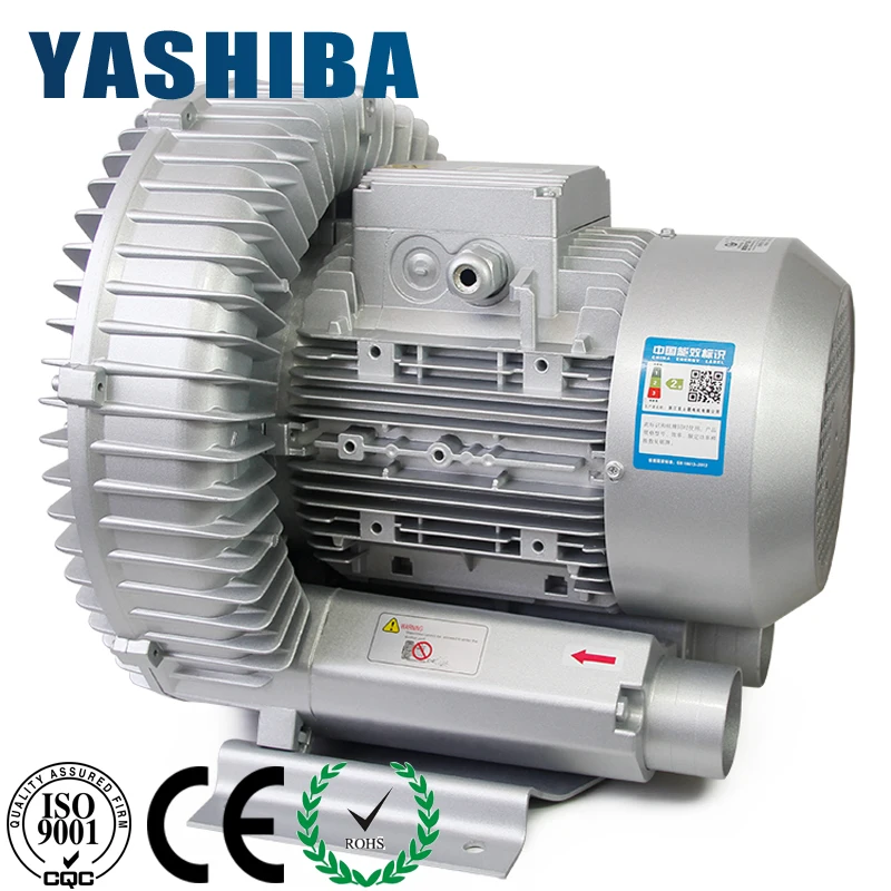YASHIBA air Blower Machine 5HP 3.8KW380v air Side Channel Ring Blower