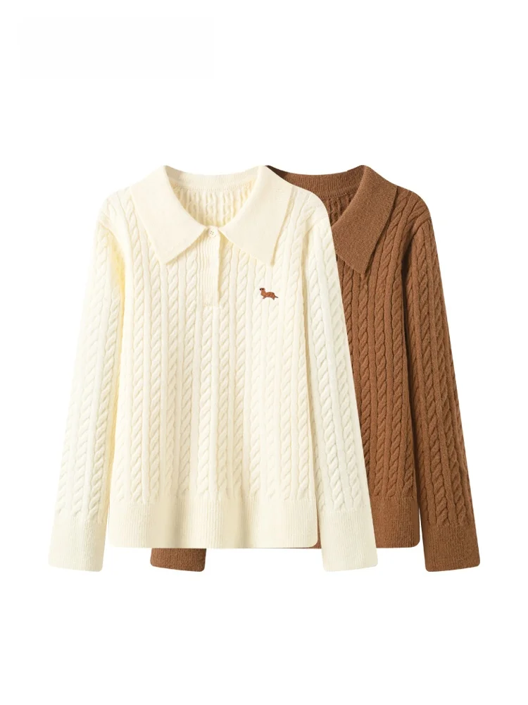 

Casual Sle Long Sve Sweater for plus Size Women Winter New Sle Comfortable Lazy Sle Top Versatile for Plump Sister