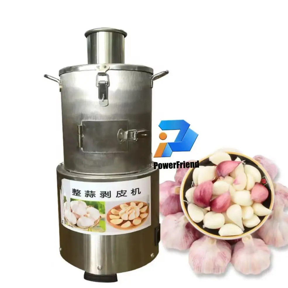 

New Fully Automatic Commercial Stainless Steel Small Dry Garlic Skin Removing Peeler Machine Fruit Vegetable Peeling Machine