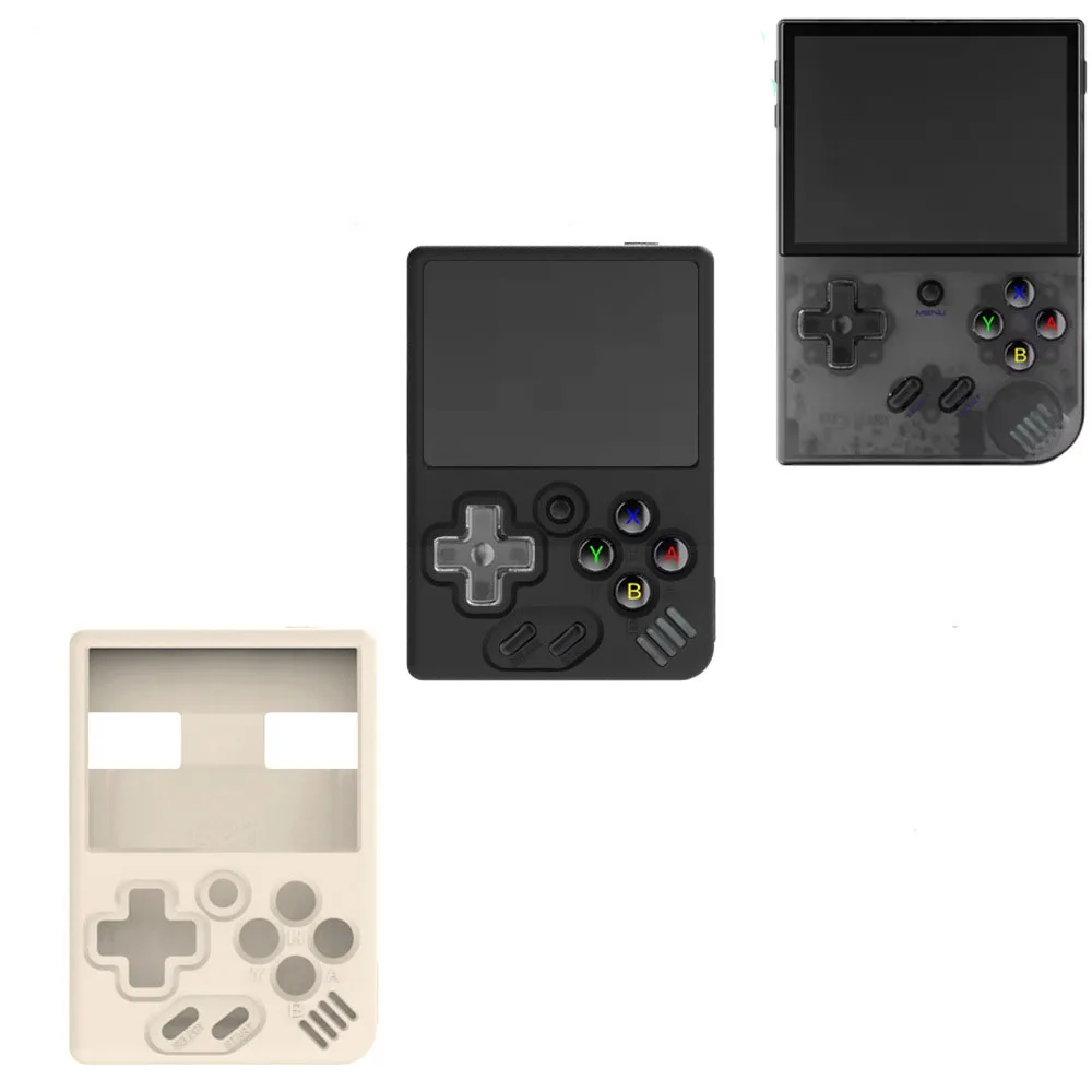 غطاء حماية ناعم من السيليكون لـ MIYOO Mini Plus/V4 Mini + ملحقات حافظة جلدية محمولة لوحدة التحكم في الألعاب