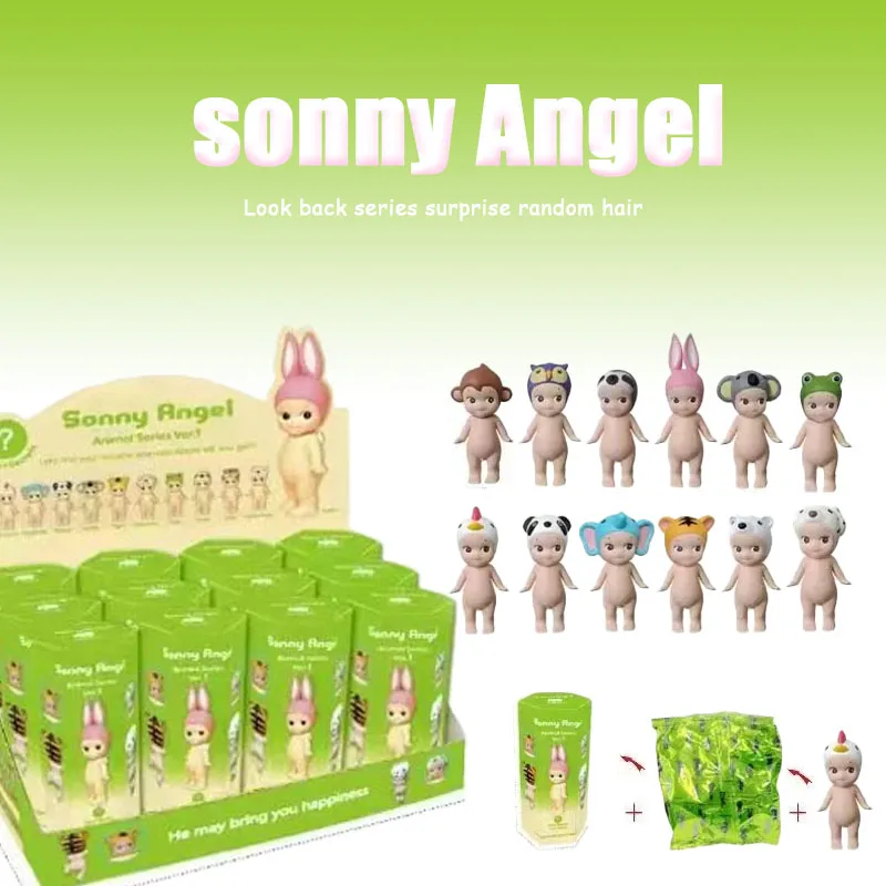 New sonny angel Party 6PCS Candy Series Car Decoration Desktop Computer Screen Cupid Hand Fashion Play Doll Birthday Gift Toys