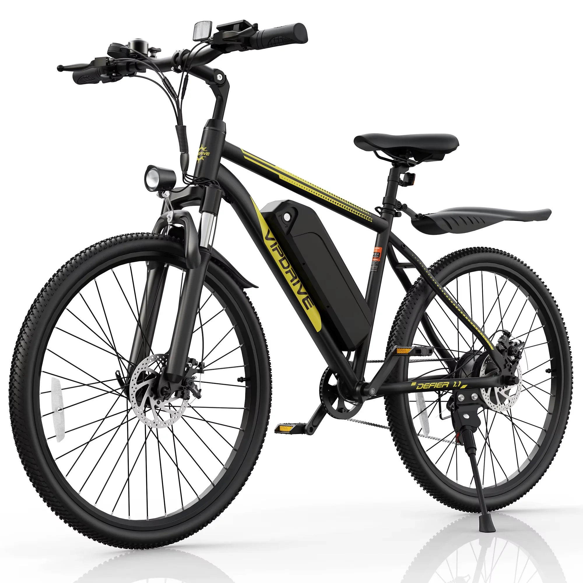 VIPDRIVE Defier 1.1 Adult Electric Bike, 750W Peak Motor, 48V 7.8Ah Battery, 26" Tire, 20MPH Mountain & Road Ebike image 4