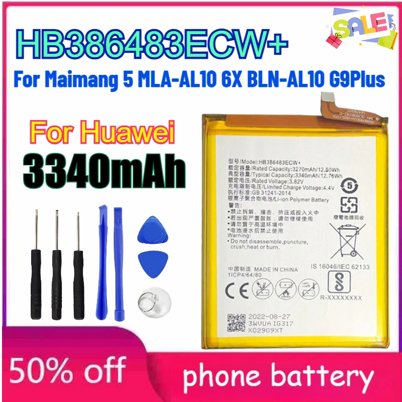 

Battery For Huawei Maimang5 MLA-AL10 6X BLN-AL10 G9Plus for Honor 7 PLK-AL10 PLK-TL01H UL00 CL00 Mete 8 NXT-TL00 CL00 AL10 DL00