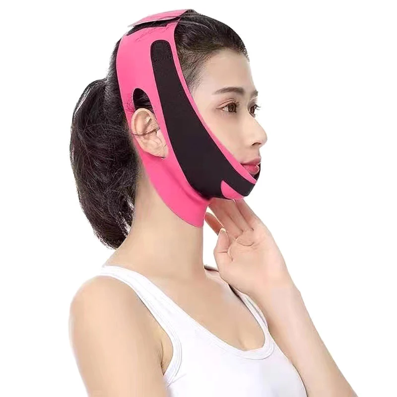 

Elastic Face Slimming Bandage V Line Face Shaper Women Chin Cheek Lift Up Belt Facial Massage Strap Face Skin Care Beauty Tools