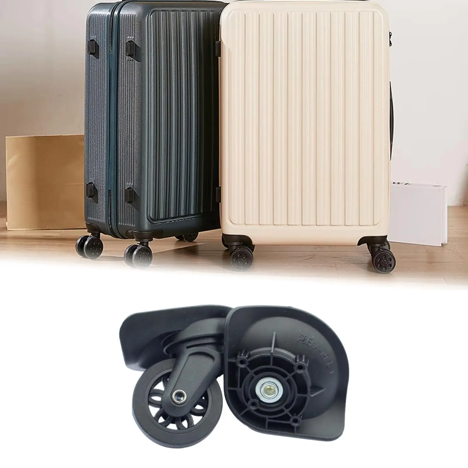 2x Luggage Wheels Replacement for Suitcase Traveling Repair Tools Repairing Roller Wear Resistant Equipment Trolley Casters