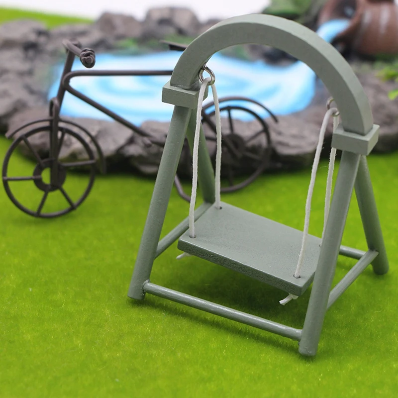 

1:12 Swing Chair Toy Dollhouse Miniature Furniture Swing Chair DIY Garden Play Scene House Layout Children’s Toy