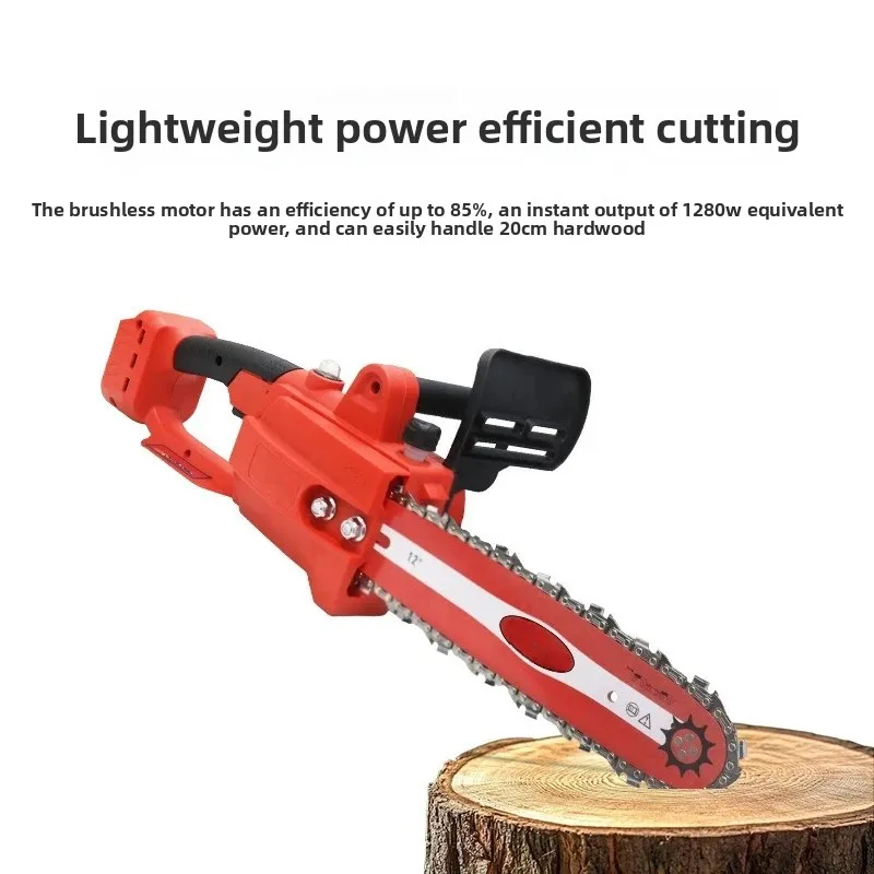 Utility Household Sawing Tree Cutting 12 Inch Saw Wood High Power Handheld Outdoor Lithium Battery Logging Saw Hand Chainsaw