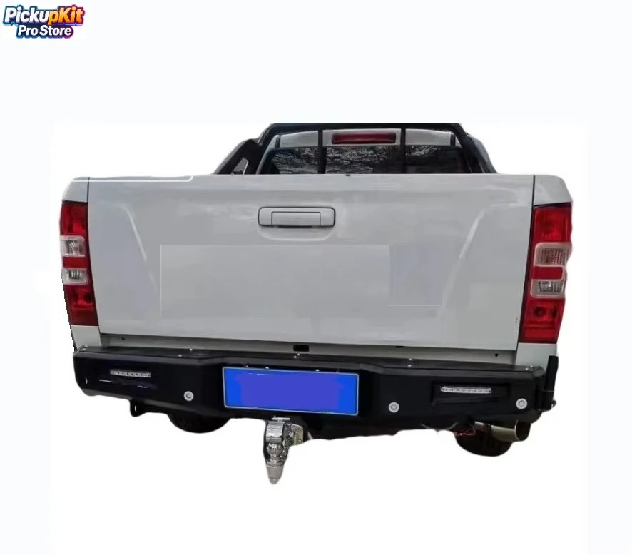 

Heavy-Duty Steel Rear Bumper with Tow Points for Hilux Revo Ranger NP300 Triton D-Max