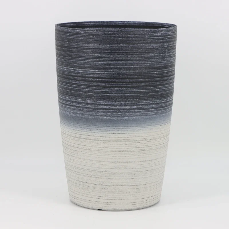 

New Chinese-style rural high cylindrical flower pot plastic flower pot wholesale outdoor plants