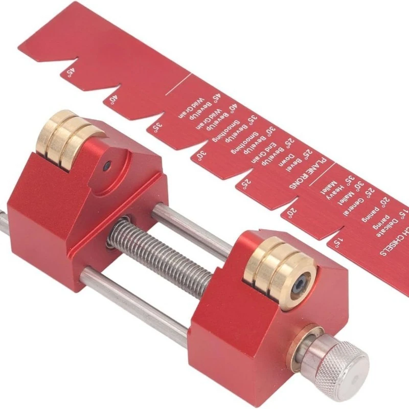 3‑Piece Woodworking Fixed‑Angle Sharpener Set Chisel Plane Blade Guide Locator