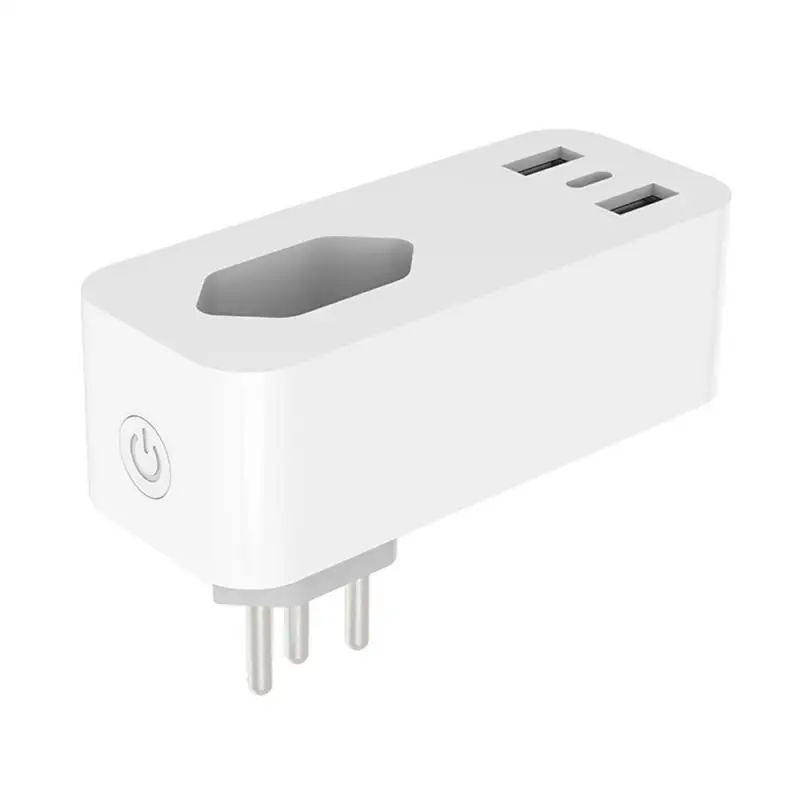 Tuya Wifi Smart Socket Brazil 10/16/20A Smart Plug With Power Monitor Smart Home Voice Control Work With Alexa Google Home