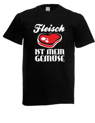 Herren T-Shirt Fleisch ist mein Gemüse bis 5XL