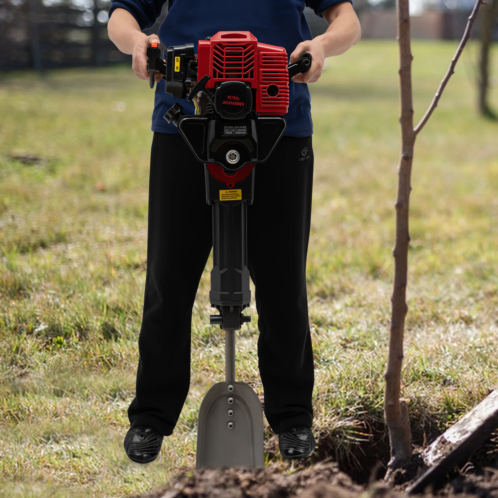 

52CC Tree Digging Machine, Petrol Gas Powered Portable Excavator, Petrol Engine Tree Digger