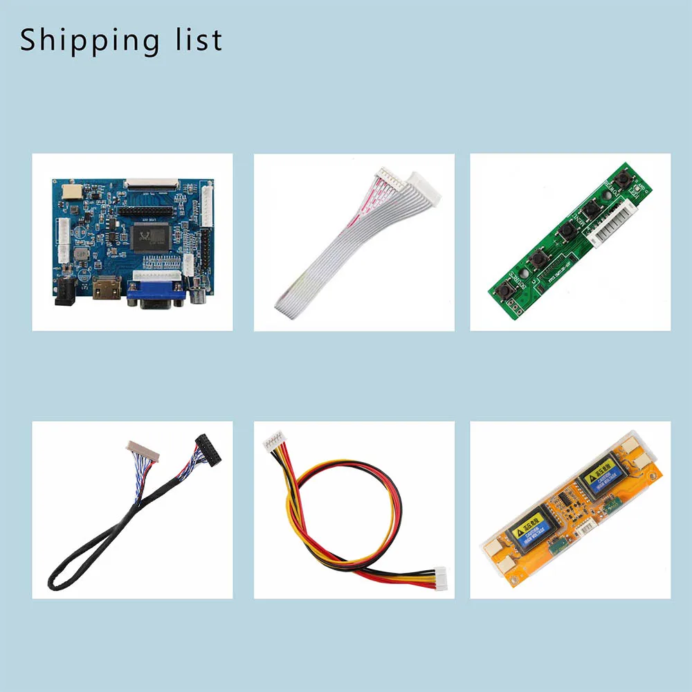 VSDISPLAY HD-MI VGA 2AV плата контроллера ЖК-дисплея, совместимая с 15-дюймовым 1024X768 HT15X15-D01 ЖК-экраном