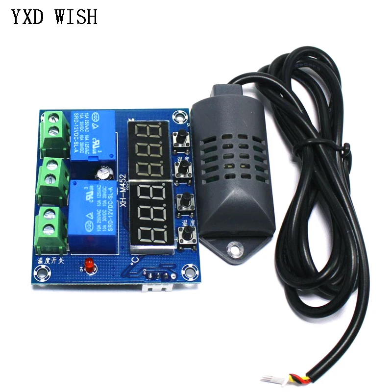XH-M452 Temperature and Humidity Controller Module High Precision Dual Output 10A Automatic Constant Temperature M452