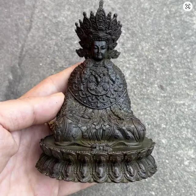 Antique Pure Copper Jue Wo Buddha Sakyamuni Buddha Twelve-year-old Equal-body Buddha Statue Ornament