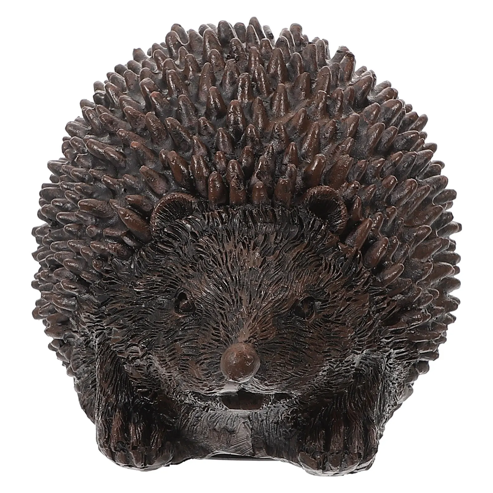 القنفذ شكل مفتاح صندوق تخزين دائم الراتنج في الهواء الطلق المخفية مفتاح حامل حديقة التماثيل التماثيل لصندوق مفاتيح الحديقة للخارج #5