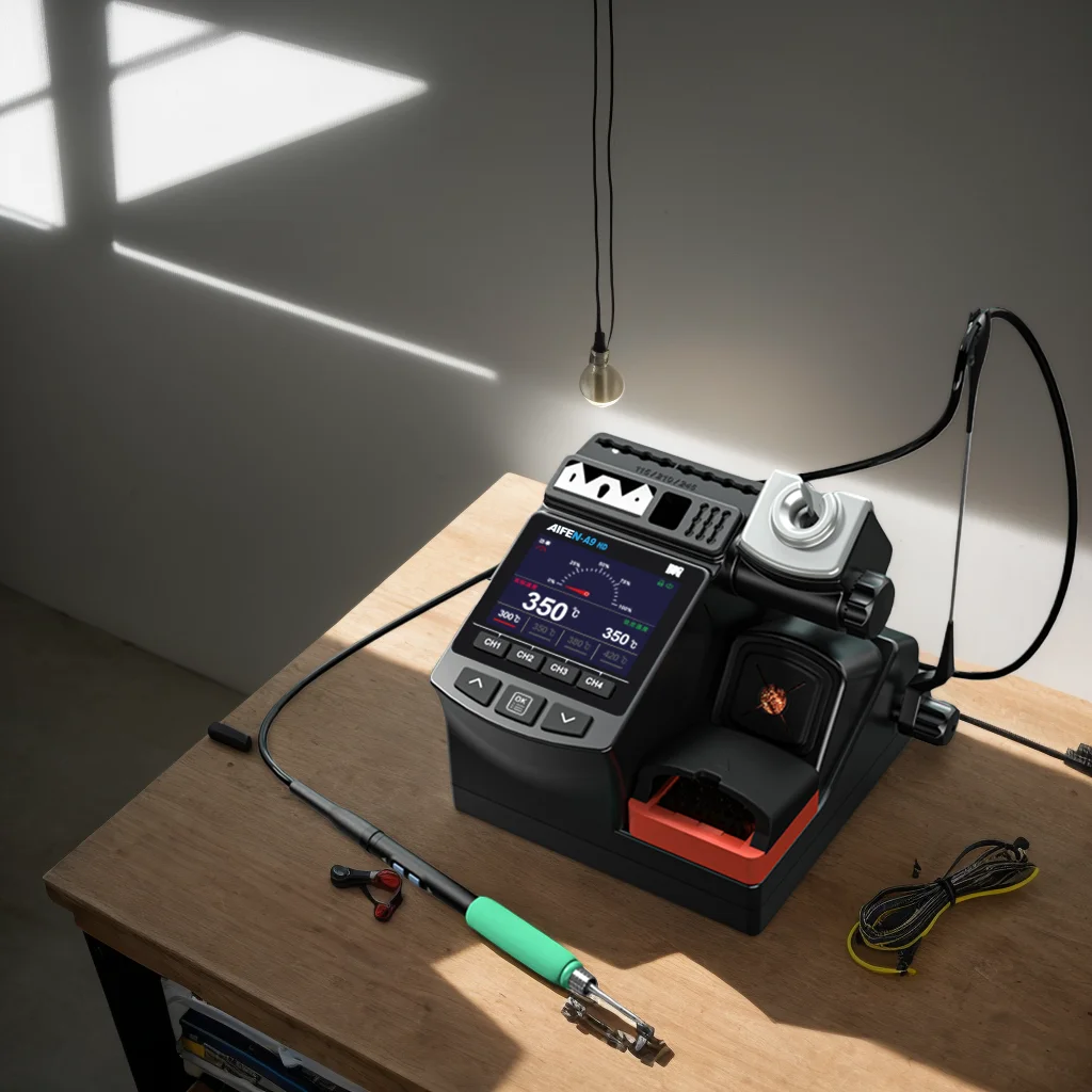 AIFEN A9HD 180 ワット電力はんだごてステーション電子溶接に最適 C210 C245 はんだごてハンドルはんだステーション