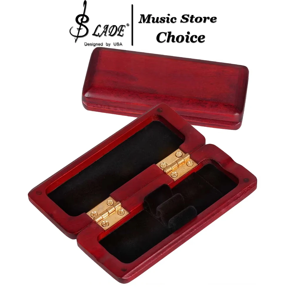 IRIN Oboe Reed Case Storage Box Maple Wooden Oboe Reed Case Holds 2pcs Oboe Reeds Protector Woodwind Instruments Parts