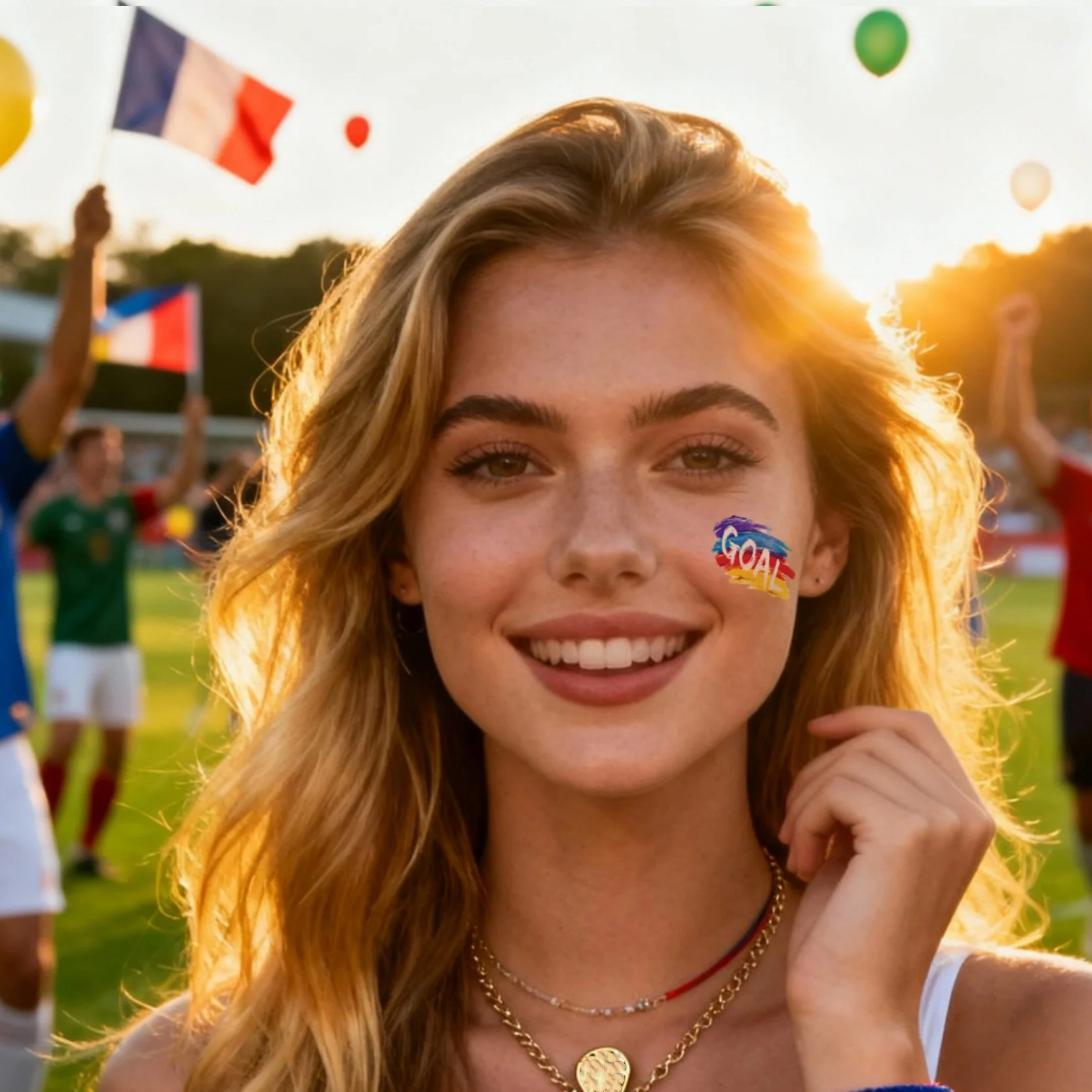 1/8pcs Realistic Football Game Stickers Soccer Temporary Tattoos Atmosphere Body Art Decor Stickers for Sports Events Parties view 4