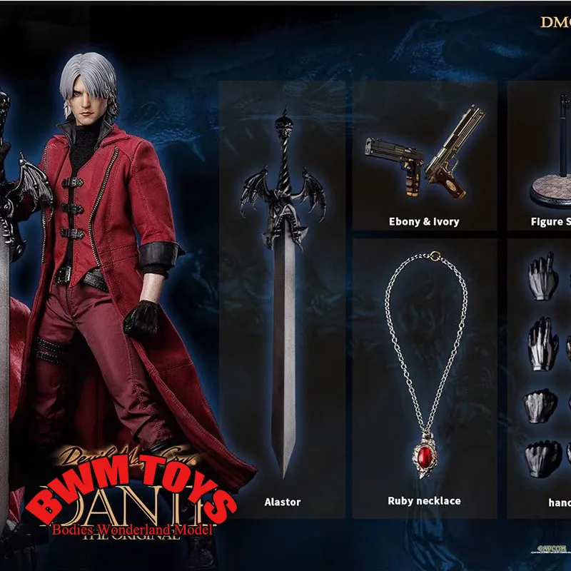 In Stock Normal Version ASMUS DMC100 1/6 Scale Collectible Full Set Devil Hunter Dante 12Inch Male Action Figure Model Toys