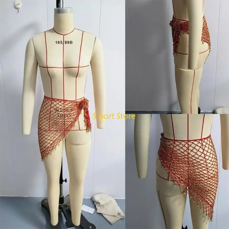 U2JB Fashion Beach Coverning para mulheres Triângulo Shawl Irregular Skirt Ladies Sarongus Concluem a saia praia elegante