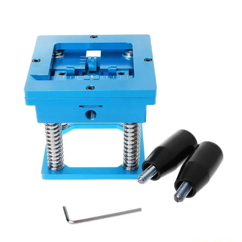 A2BE Blue BGA Reballing Station With Handle For 90mm x 90mm Template Holder Jig