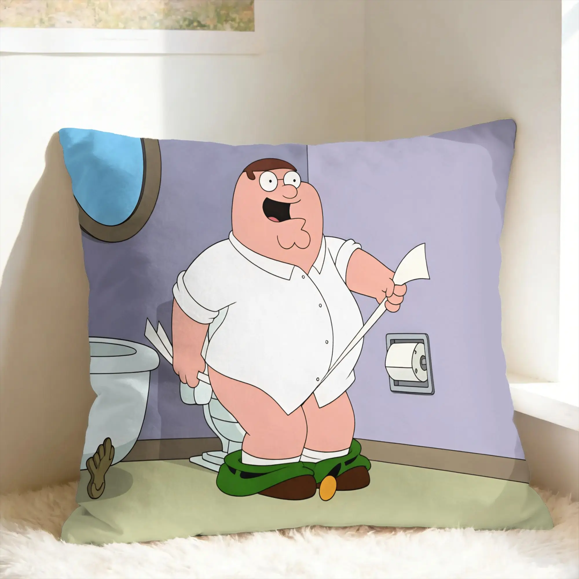 F-Family Funny Guys peter Pillowcases  Vintage Pillow Case For Sofa Home Decoration Soft Pillow Cover