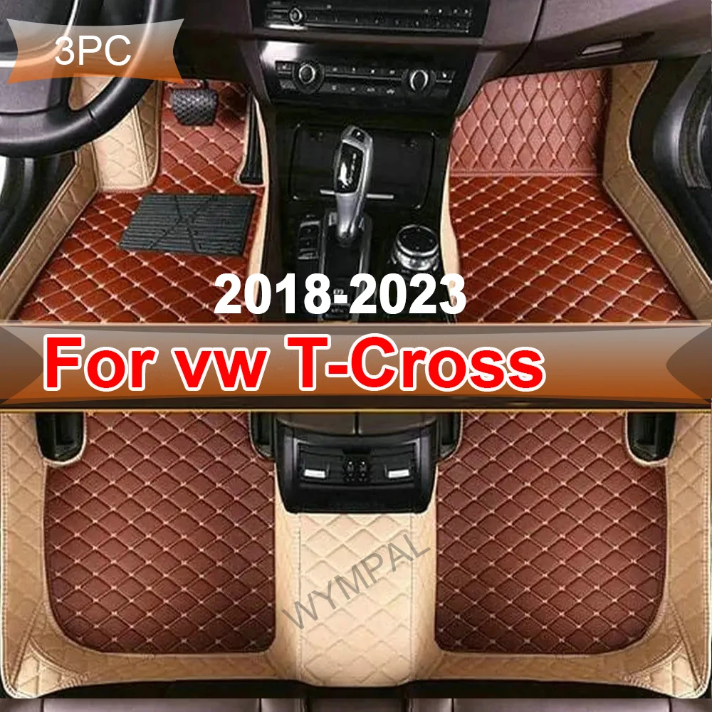 Для VW vw T-Cross Tcross 2023 2022 2021 2020 2019 2018 автомобильные коврики, ковры, детали, чехлы, авто аксессуары для интерьера