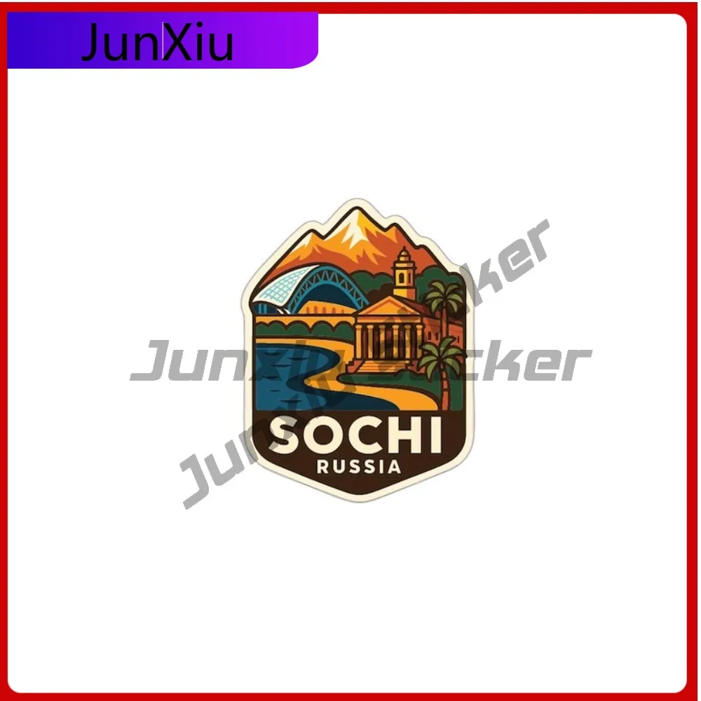 

Sochi Russia City Sticker Car Camper Accessories Vinyl Decal Cover Scratches Decoration Bumper Motocross Bumper Window Phone Pvc