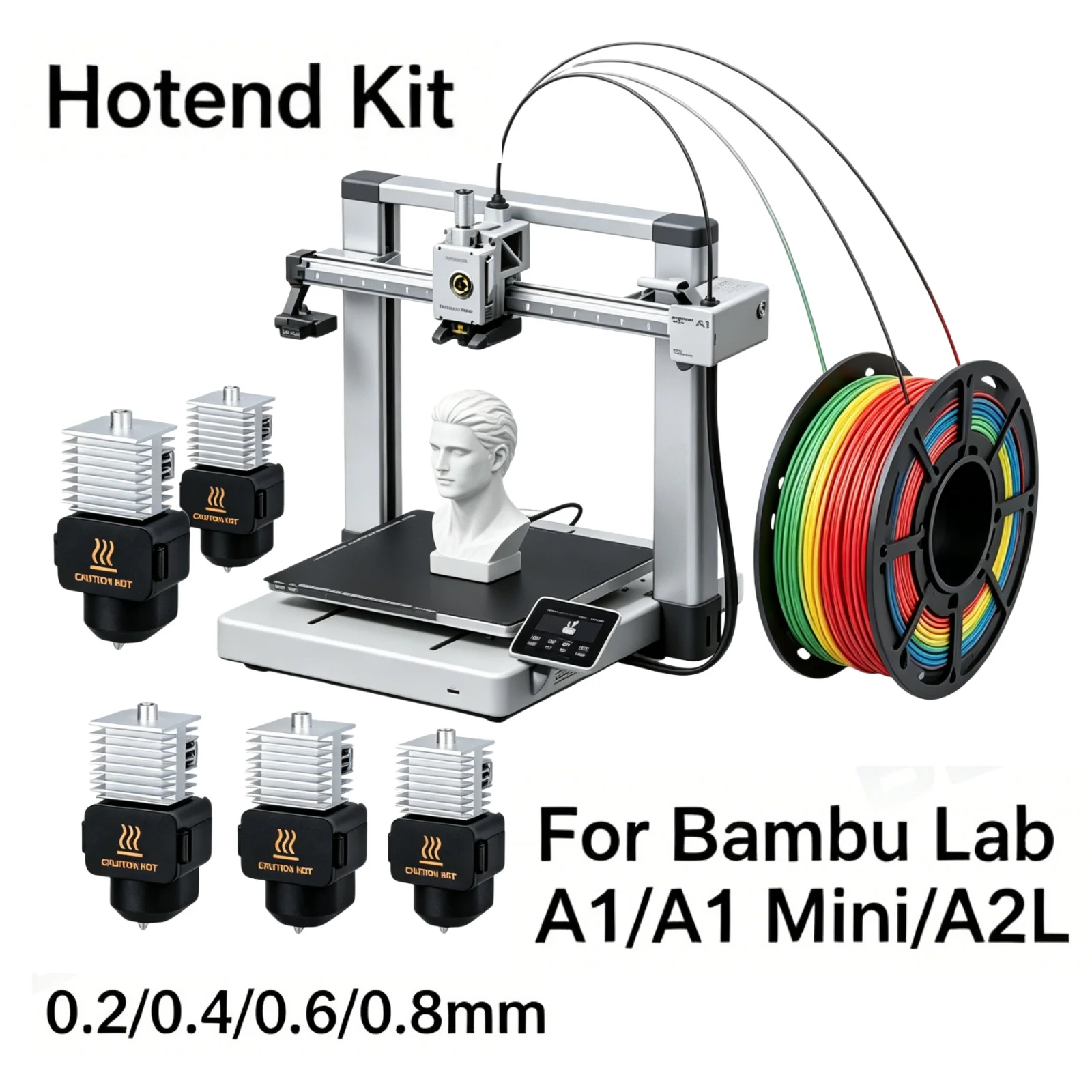 �y�Z�[�����zBambu Lab A1/A1 Mini/A2L�p�z�b�g�G���h�A�������������d���|��3D�v�����^�[���i�i�V���R���\�b�N�X�t���j