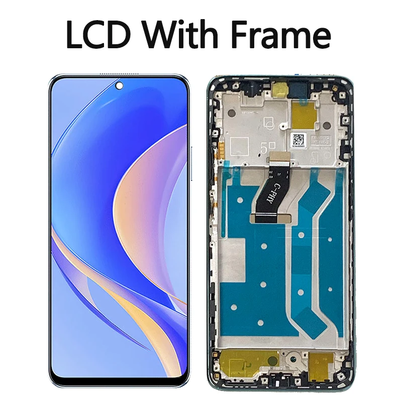 Tested New For Huawei Nova Y90 LCD CTR-LX2 Display Screen Frame+Touch Panel Digitizer Replacement Repair Spare Parts