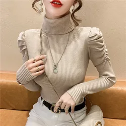 Autumn Winter Sweaters for Women 2022 Clothes Crew Neck Long Sleeve Knitted Sweaters Elegant Pull Sleeve Female Jumper