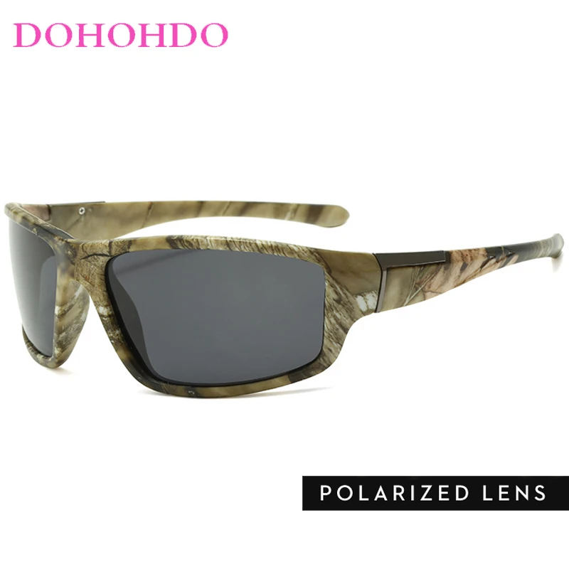 العلامة التجارية مصمم التمويه الاستقطاب للرؤية الليلية النظارات الشمسية الرجال UV400 الرياضة في الهواء الطلق المضادة للوهج النساء مكبرة نظارات القيادة