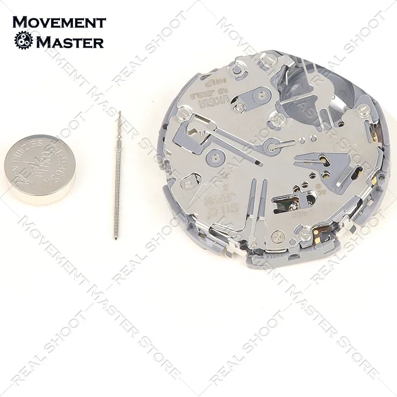 Original Japanese VK61 Quartz Movement 5Hands Date At 3 VK61A Movement Watch Movement Repair Accessories