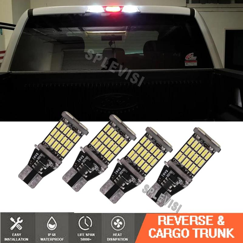 4x Combo LED Reverse Backup Light Cargo Trunk Light Kit for Toyota Tundra 2000-2013 2001 2002 2003 2004 2005 2006 2007 2008