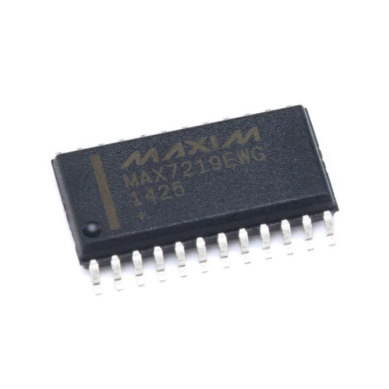 1 pcs MAX7219EWG+T SOIC-24 Serial LED Display Driver IC, for 7-segment LED Tube and LED Matrix Module Assembly & Repair