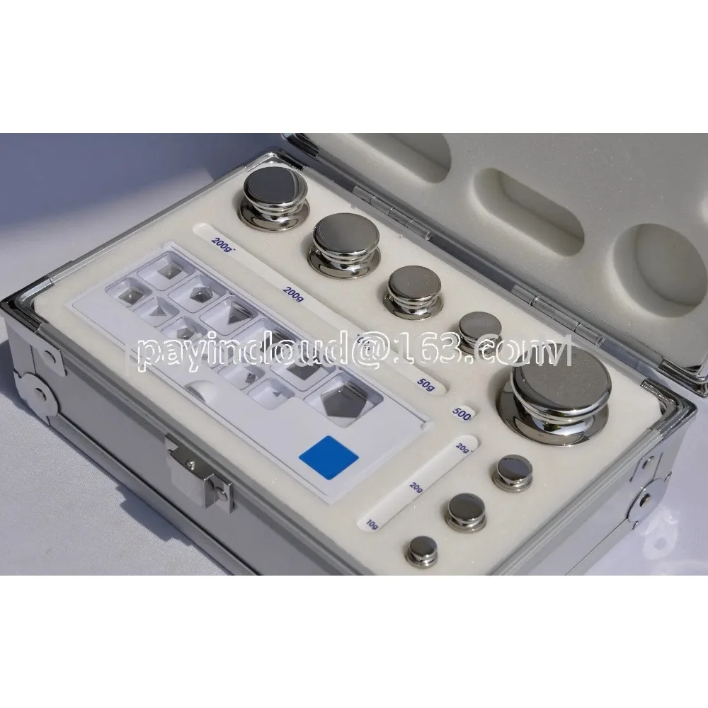 Lab Non Magnetic Stainless Steel Test Standard Calibration Weights Set E2 Class 1mg-500g