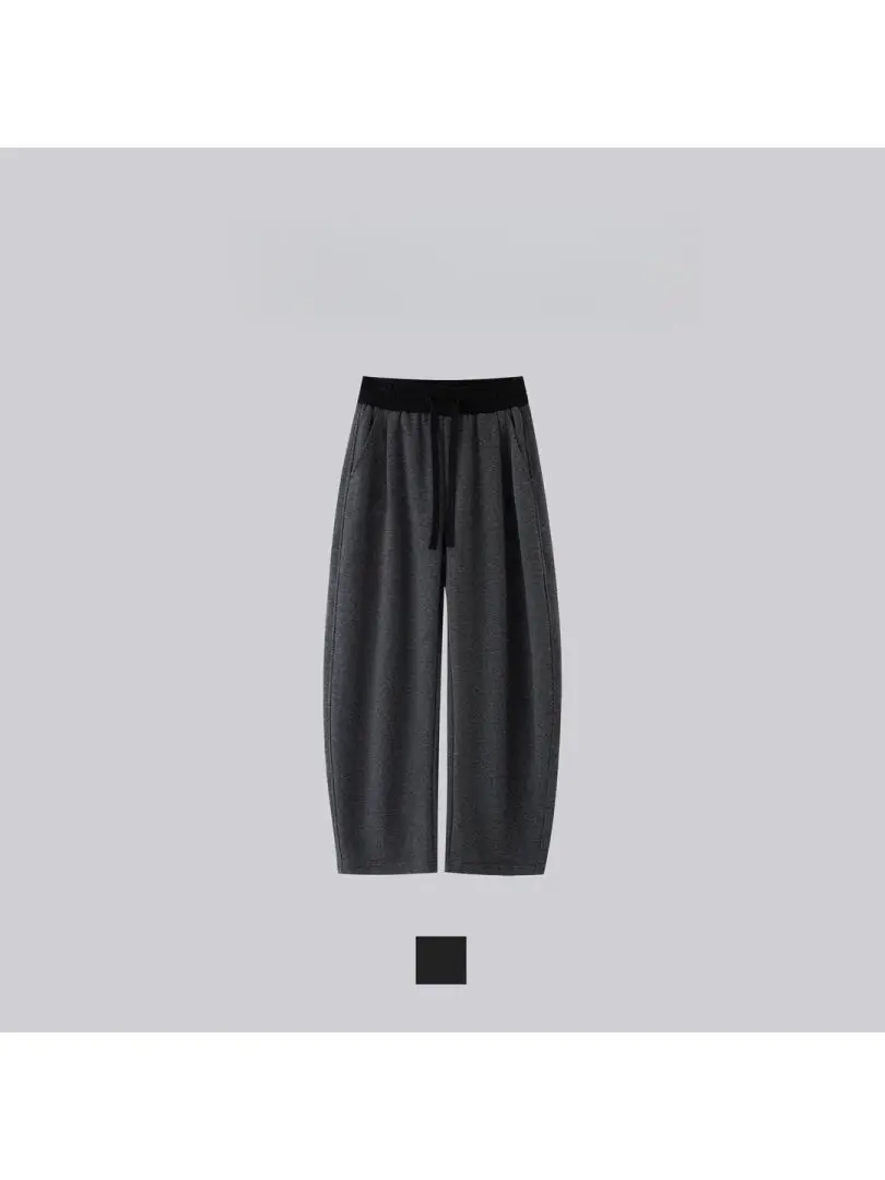 

Thiened Winter Casual Pants ex Straight Leg Loose Fit Warm Versatile Casual Trousers Color Blo Heavy Du Knife