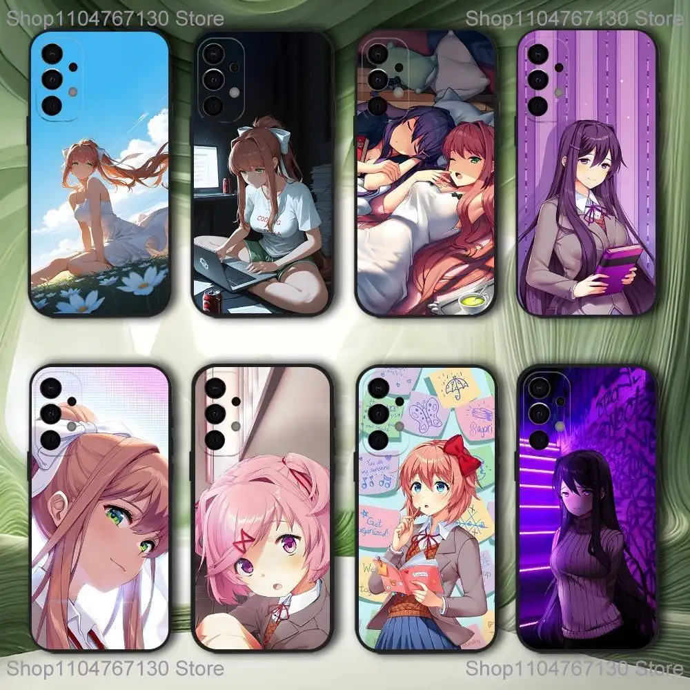 

Literature Club D-Doki D-Doki Phone Case For Samsung S25,S24,S21,S22,S23,S30,Ultra,S20,Plus,Fe,Lite,5G Black Cover
