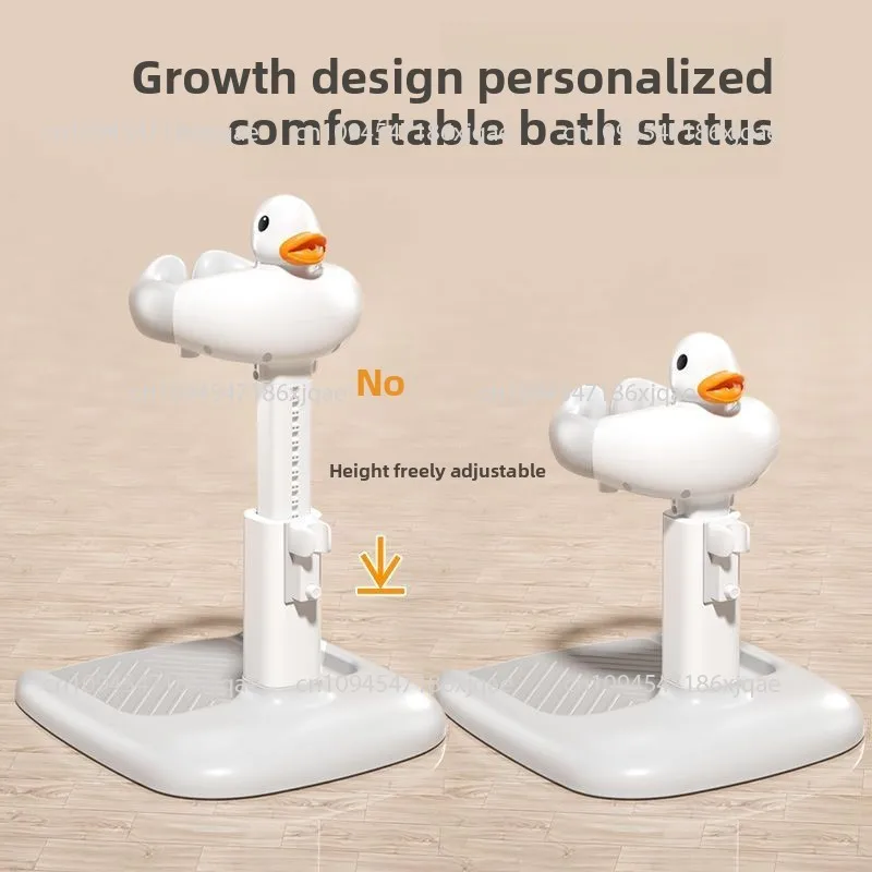 

Baby standing bathing platform adjustable folding children's bath gods bath frame home anti-slip children's bath frame