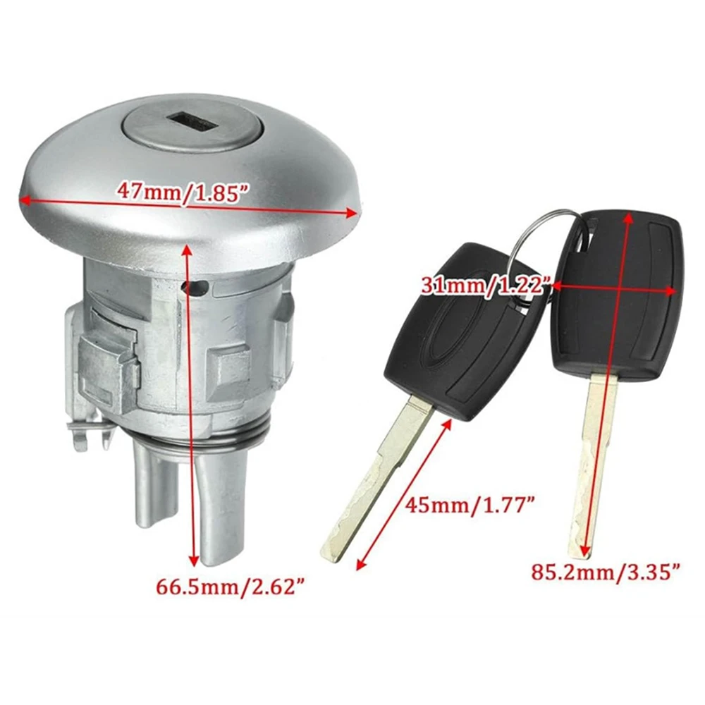 

​Front Door Lock Barrel & 2 keys for Transit MK8 Custom Tourneo 1781417 1926219